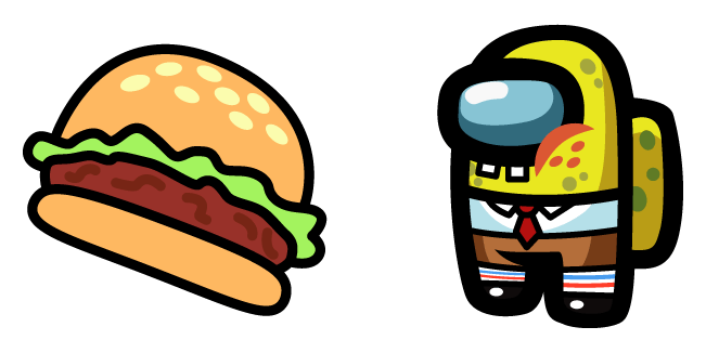 Among Us SpongeBob & Burger Cursor