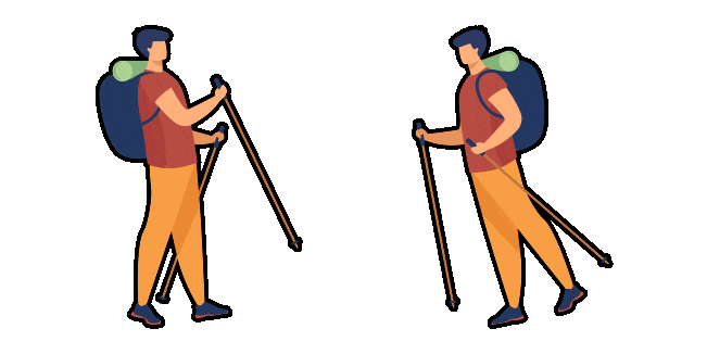 Hiking Animated Cursor