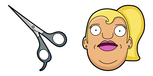 Bob's Burgers Gretchen & Scissors Cursor
