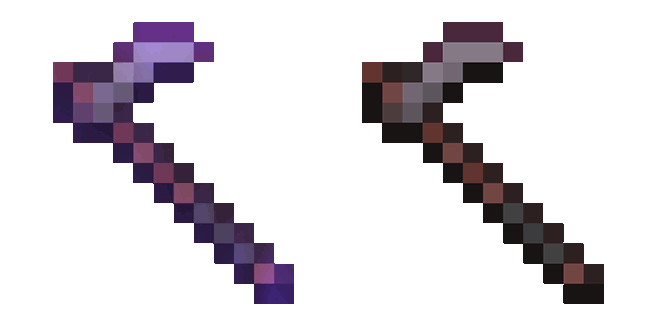 Minecraft Enchanted Netherite Hoe Animated Cursor