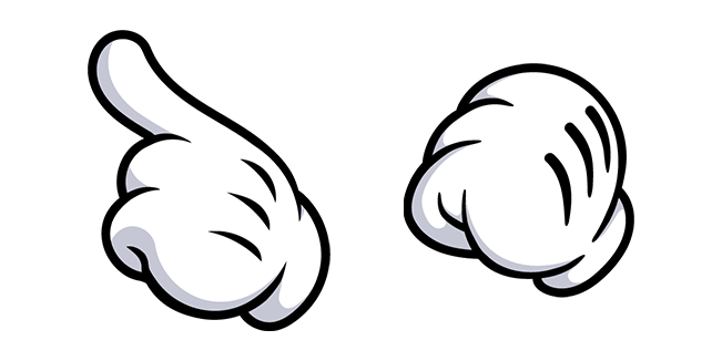 Mickey Mouse Hand Fist Cursor