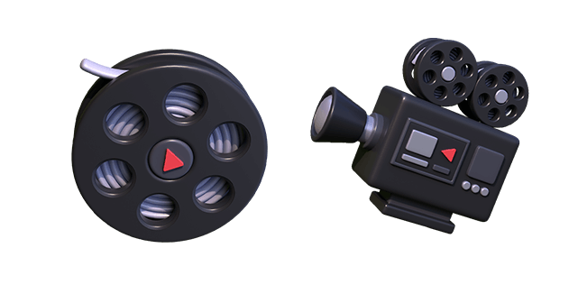 Film Reel & Film Camera 3D Cursor
