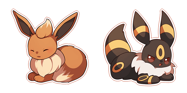 Pokemon Kawaii Eevee & Umbreon Cursor