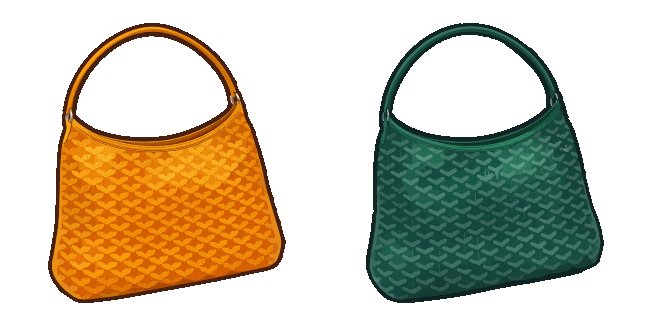 Orange & Green Goyard Bag Animated Cursor