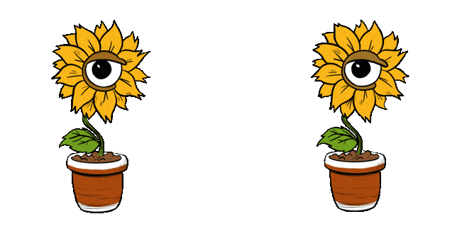 Sleepy Sunflower Animated Cursor