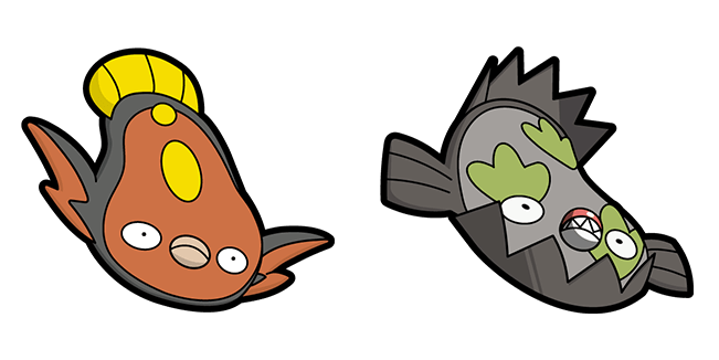 Pokemon Stunfisk & Galarian Stunfisk Cursor