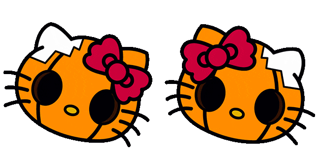 Halloween Hello Kitty Pumpkin Head Animated Cursor