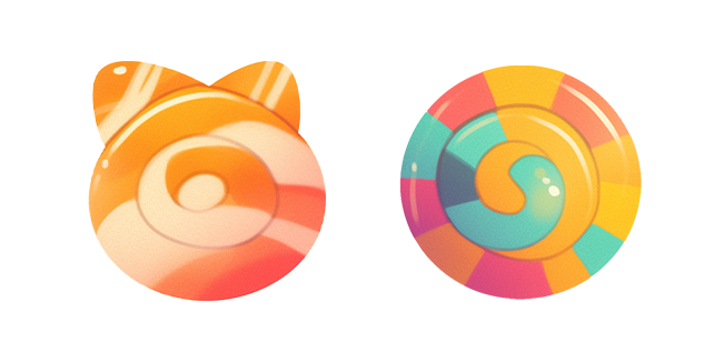 Colored Round Candies Cursor