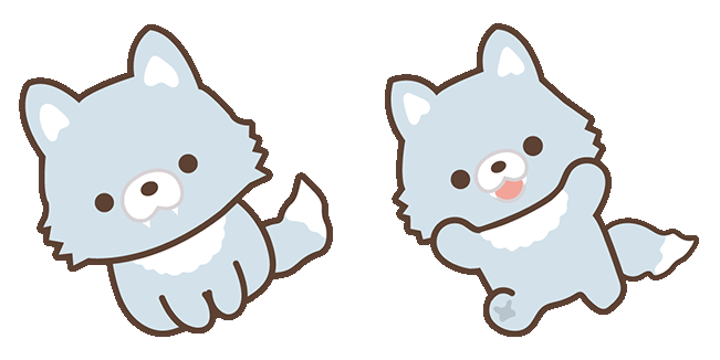 San-X Aoikookami Animated Cursor
