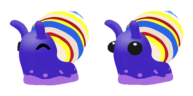 Adopt Me! Candy Cane Snail Animated Cursor