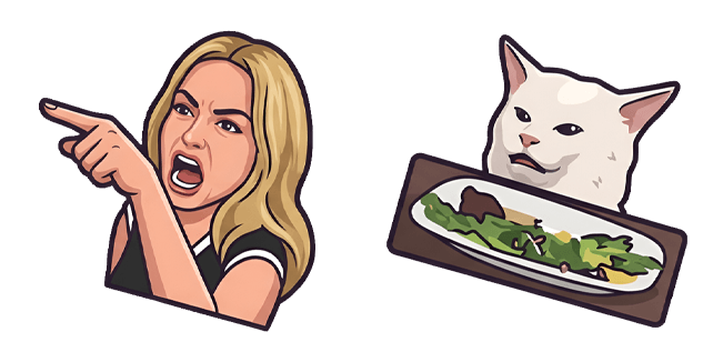 Woman Yelling at a Cat Meme Cursor