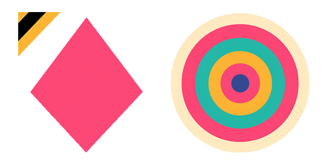 Abstract Geometry Circle & Rhombus Cursor