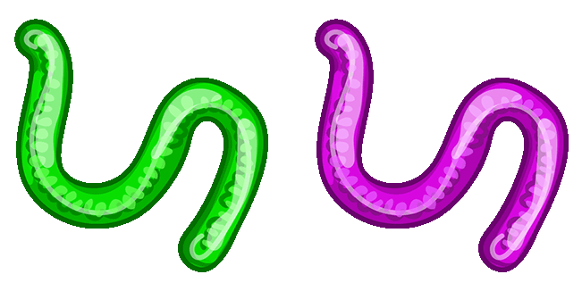 Sweet Candy Gummy Worm Animated Cursor