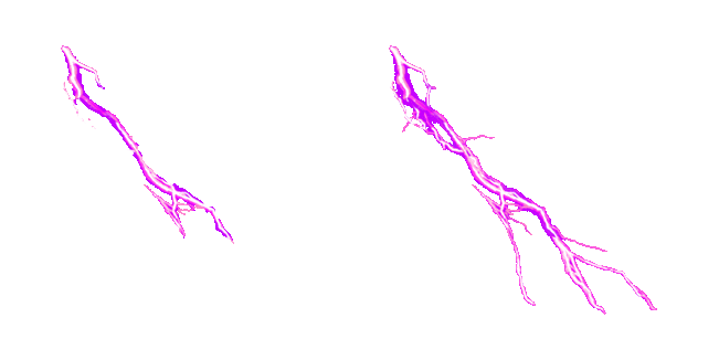 Purple Lightning Animated Cursor