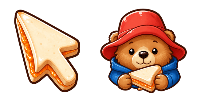 Paddington Bear & Sandwich Cursor