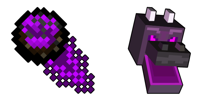 Minecraft Dragon Fireball & Ender Dragon Cursor