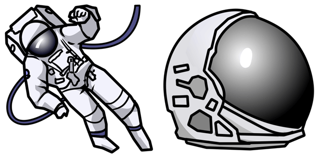 Spaceman & Helmet Cursor