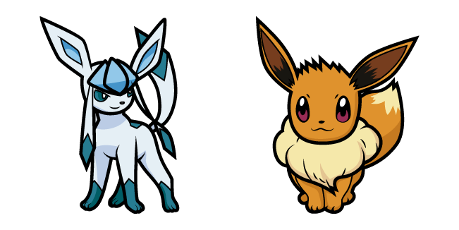 Pokemon Glaceon & Eevee Cursor