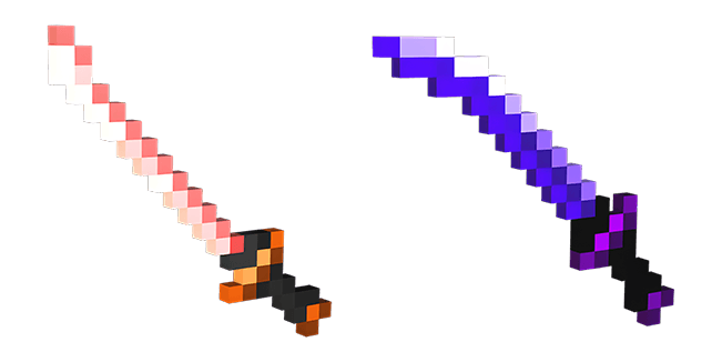 Minecraft Dungeons Master's & Dark Katana Cursor