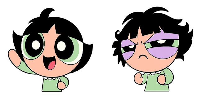 The Powerpuff Girls Buttercup Happy & Tired Cursor