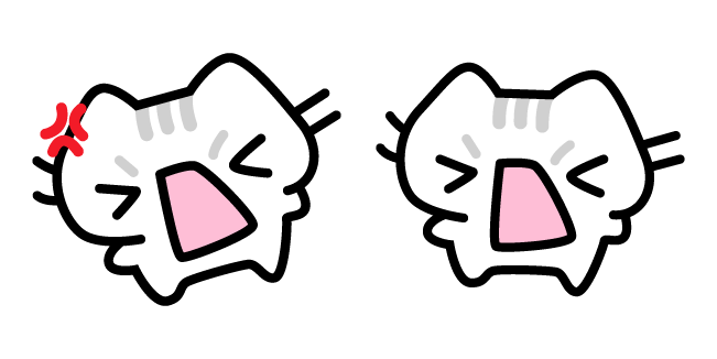 Korean Reaction Angry Cat Meme Cursor