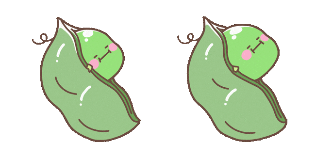 Cute Green Pea Animated Cursor