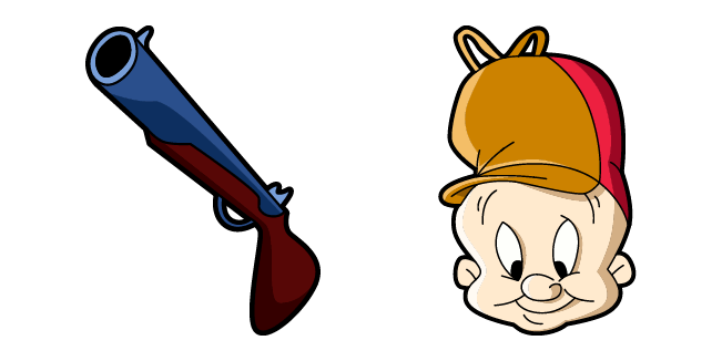 Looney Tunes Elmer Fudd & Double-Barreled Shotgun Cursor