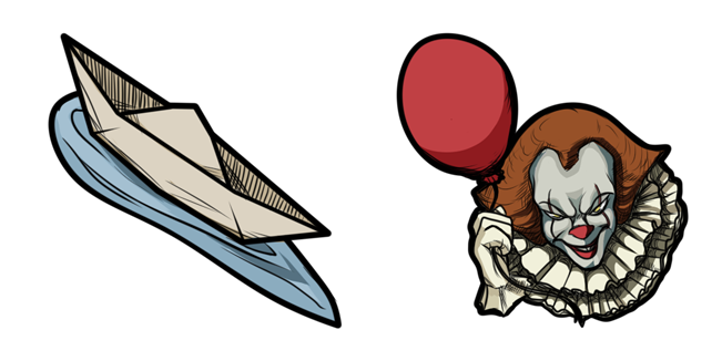 King It Georgie's Paper Boat & Pennywise Cursor