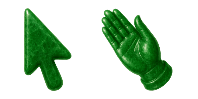 Spiritual Green Jade Arrow & Hand Cursor