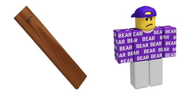 Roblox BEAR* Chalurple & Board With Nail Cursor