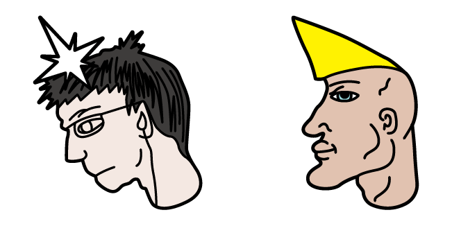 Virgin vs. Chad Meme Cursor
