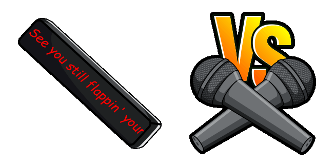 Rap Battle Versus Microphones Animated Cursor