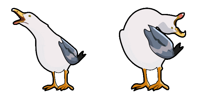 Inhaling Seagull Meme Animated Cursor