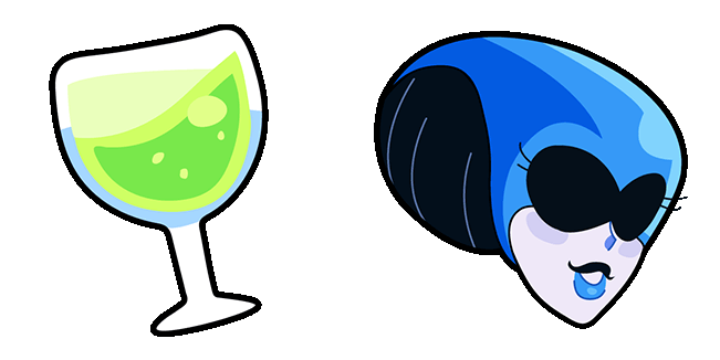 Deltarune Queen & Green Cocktail Animated Cursor