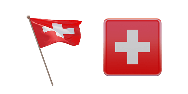 Switzerland Flag 3D Cursor
