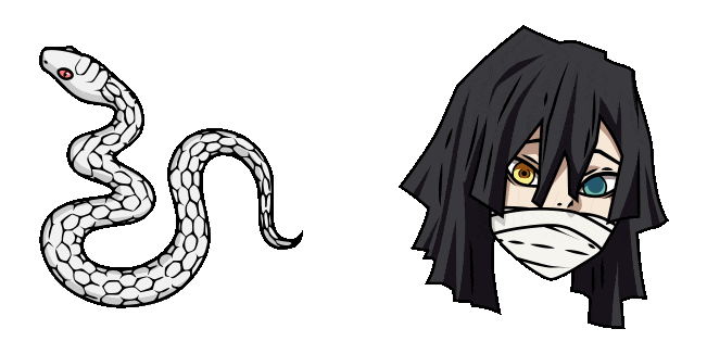 Demon Slayer Obanai Iguro & Snake Animated Cursor