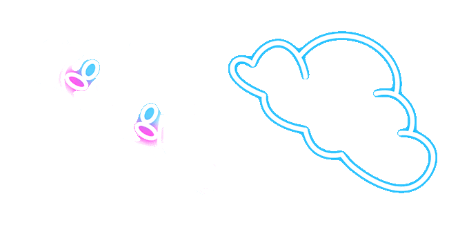 Sanrio Cinnamoroll & Glowing Cloud Animated Cursor