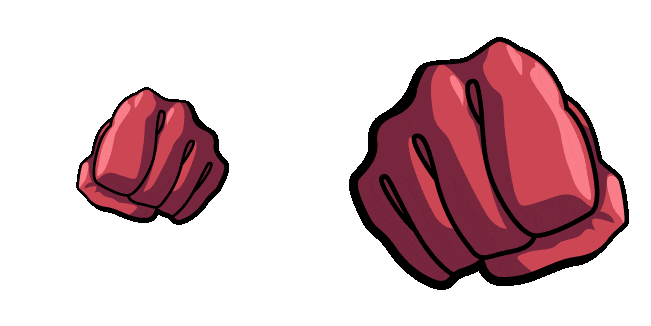 One-Punch Man Saitama Punch Animated Cursor