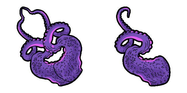 Purple Tentacle Animated Cursor