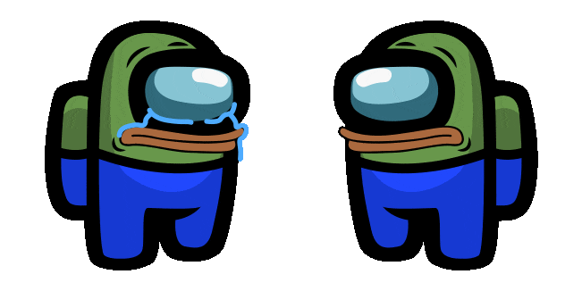 Among Us Pepe the Frog Crewmate Meme Animated Cursor