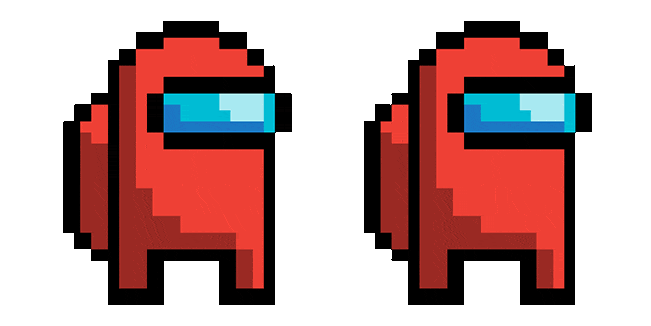 Among Us Crewmates Pixel Animated Cursor