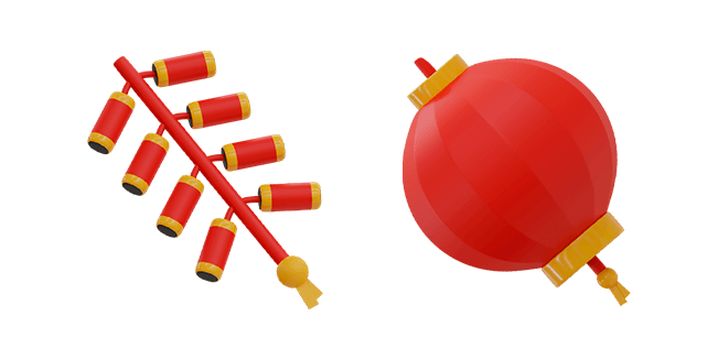 Cool Chinese Lantern 3D Cursor