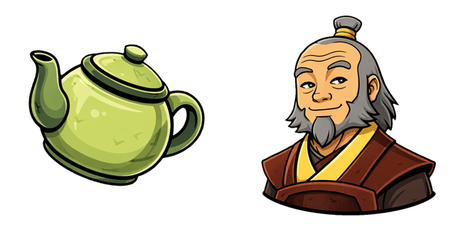 Avatar Uncle Iroh & Teapot Cursor