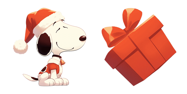 Snoopy Christmas Gift Cursor