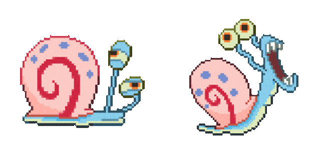 SpongeBob Gary Pixel Animated Cursor