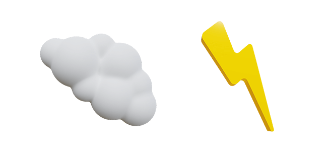 Cloud & Lightning 3D Cursor