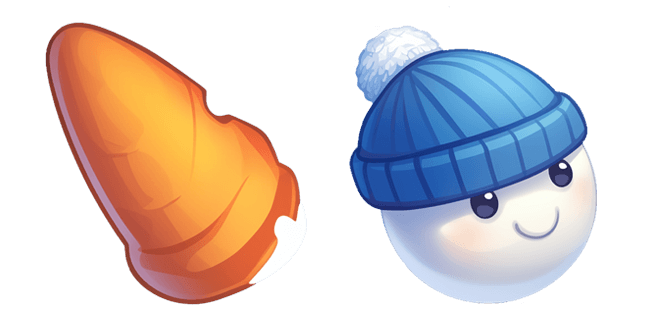 Carrot & Snowman Cursor
