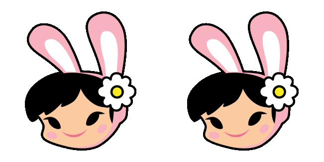Paul Frank Bunny Girl Animated Cursor