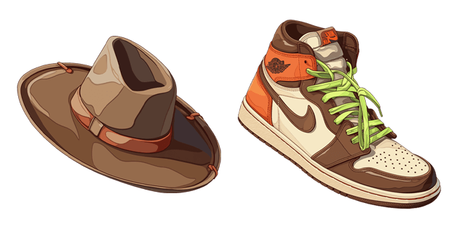 Cowboy Hat & Nike Sneakers Cursor
