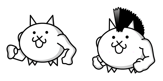 The Battle Cats Macho & Mohawk Cat Cursor
